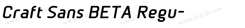 Craft Sans BETA Regu字体转换